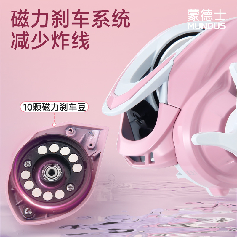Pink 6.3:1 Gear Ratio 3+1 Ball - Ice Fishing Line 评论和价格