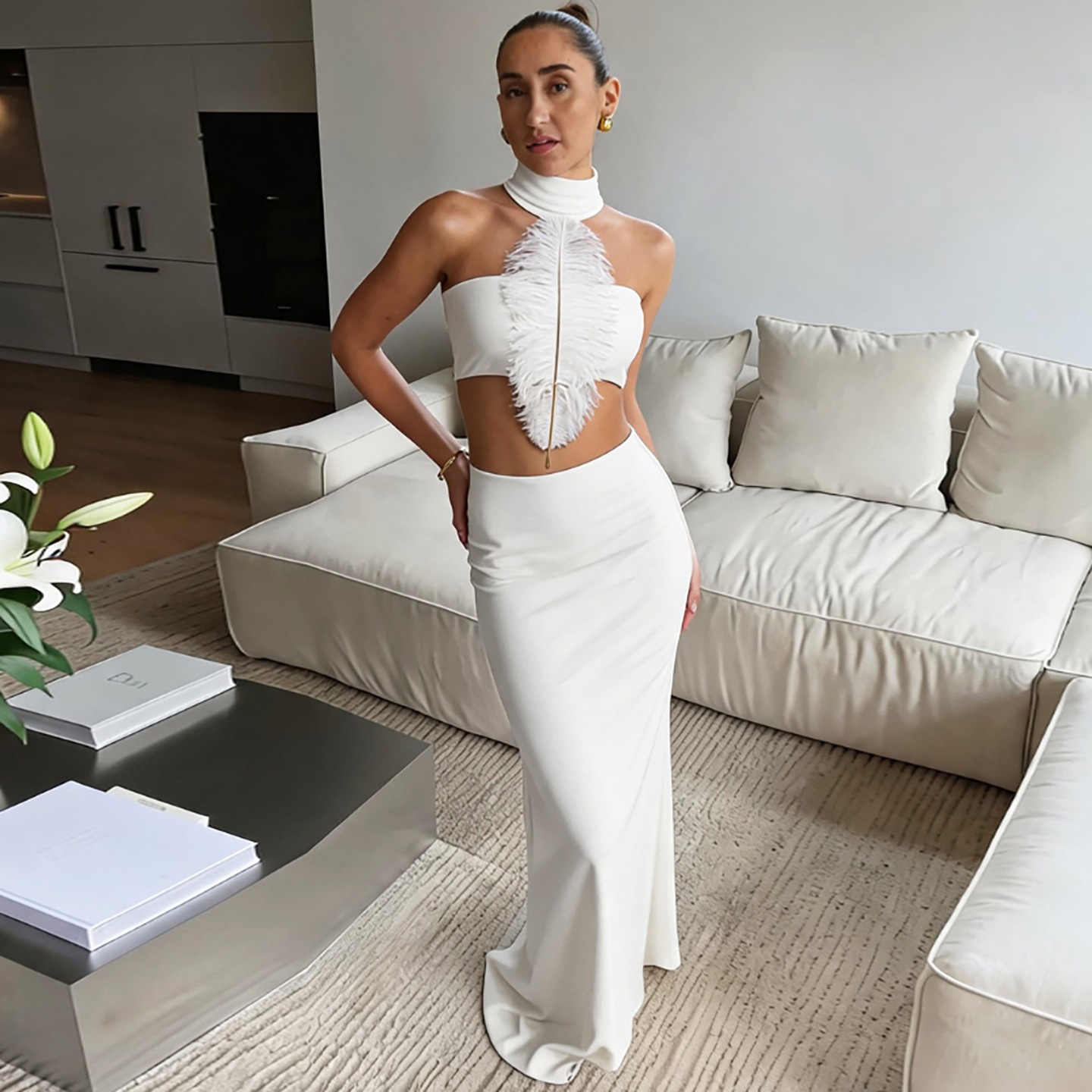 Women White Sexy Slim Waist-ba - Fly Line 评论和价格